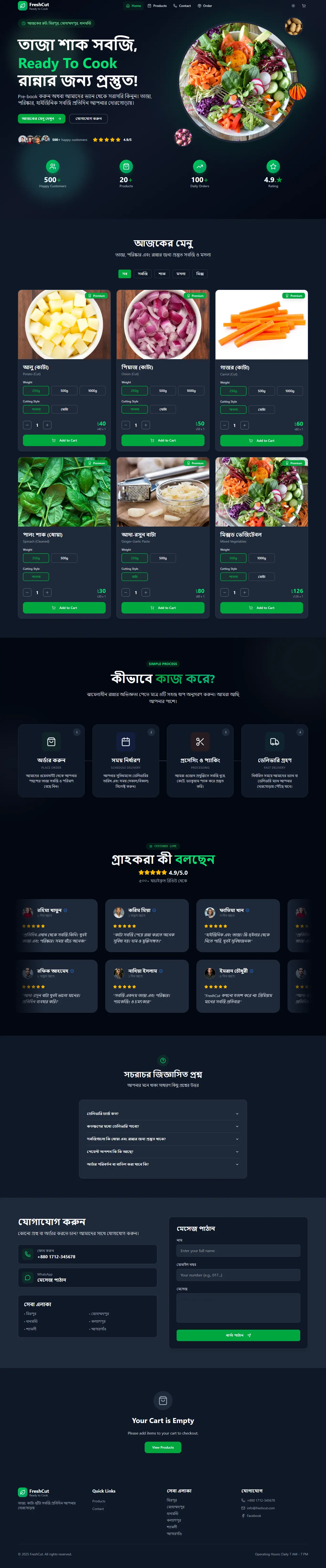 Ready to Cook Vegetable